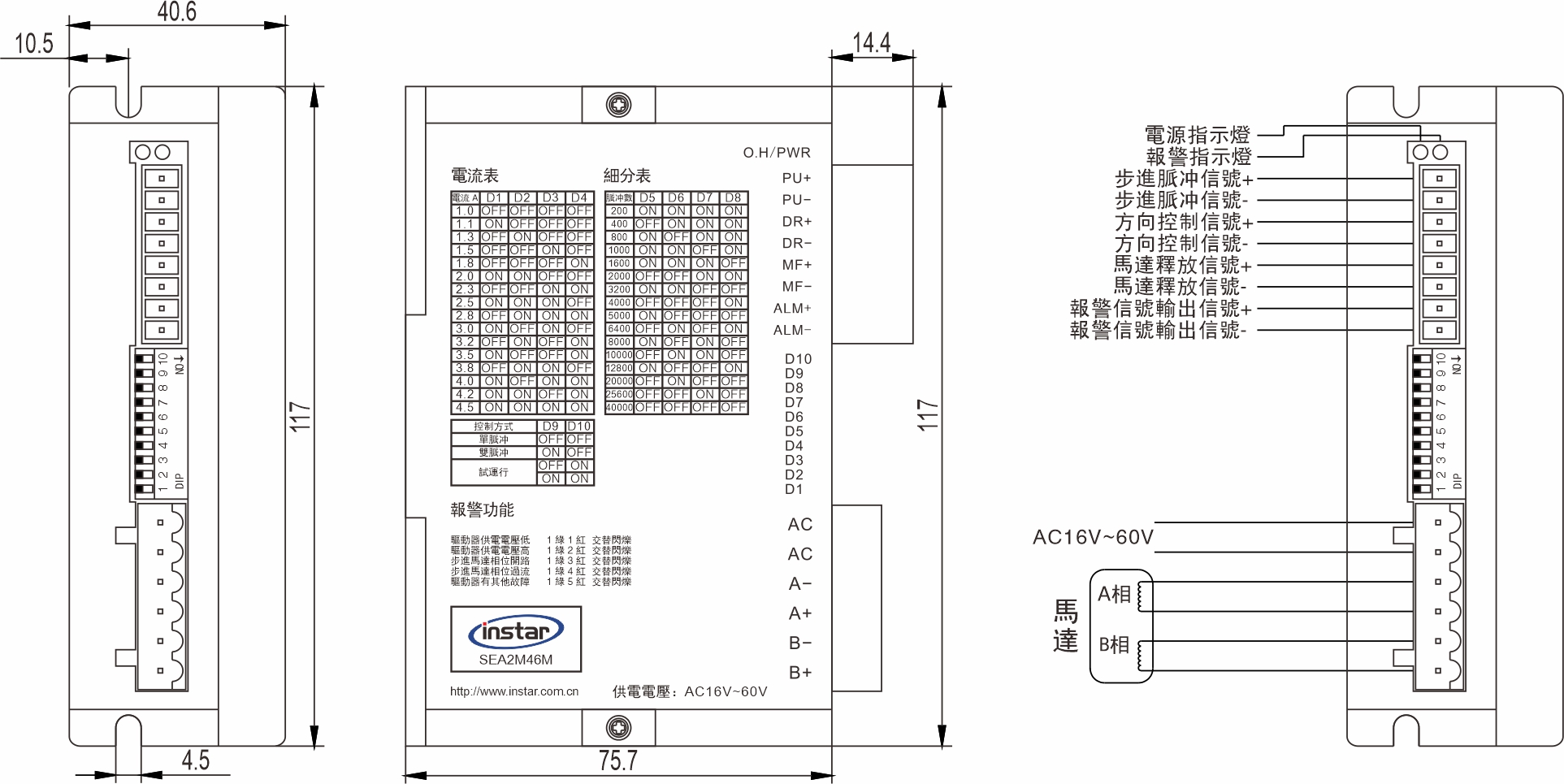 英士達機電 步進馬達驅動器 SEA2M46M 英士達機電 步進馬達驅動器 SEA2M46M