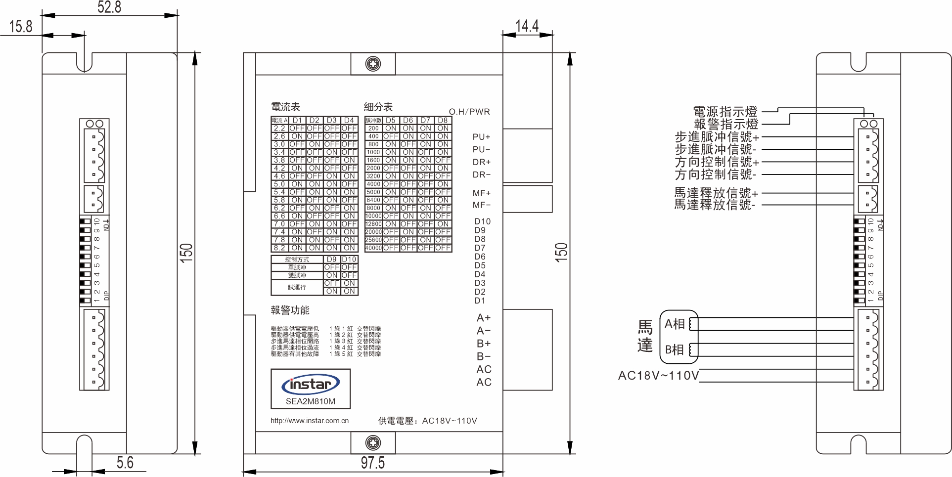 英士達機電 步進馬達驅動器 SEA2M810 英士達機電 步進馬達驅動器 SEA2M810