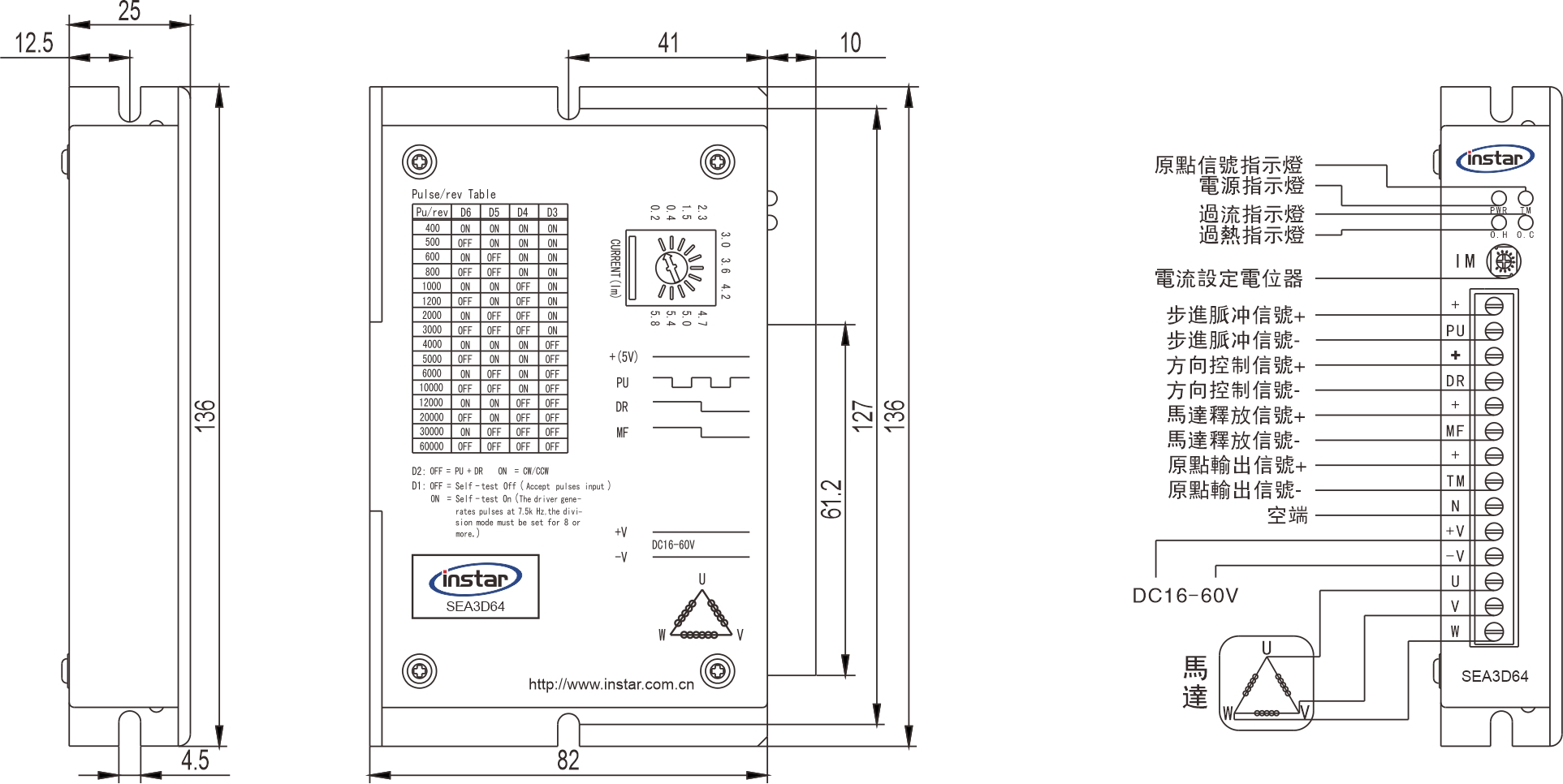 英士達機電 步進馬達驅動器 SEA3D64 英士達機電 步進馬達驅動器 SEA3D64
