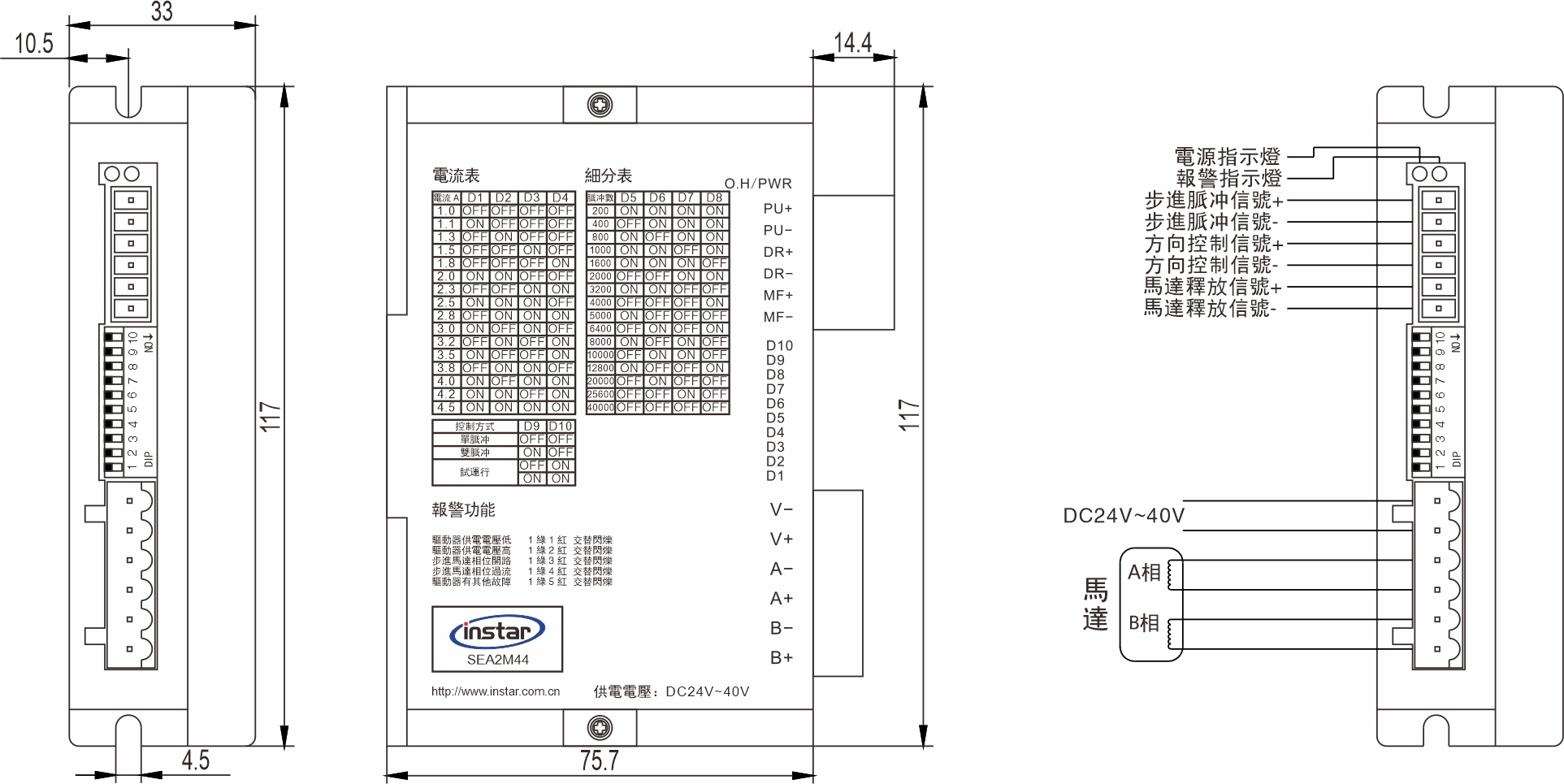 英士達機電 步進馬達驅動器 SEA2M44